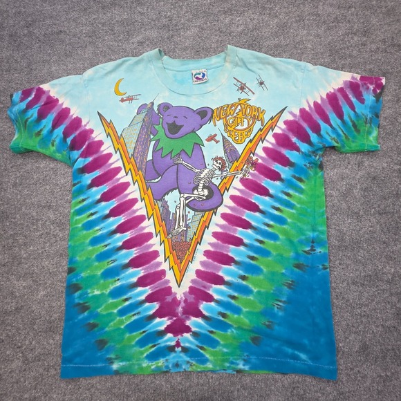 Liquid Blue Other - Vintage Grateful Dead Shirt Mens XL Liquid Blue AOP Skeletons Bears 1993